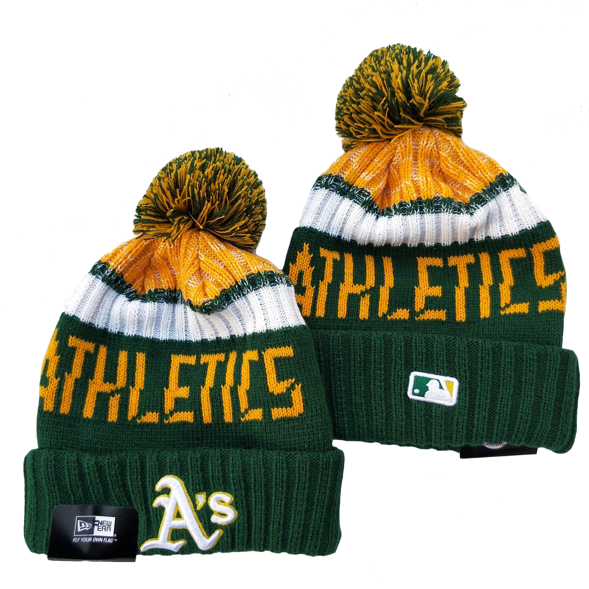 Oakland Athletics Knit Hats 004